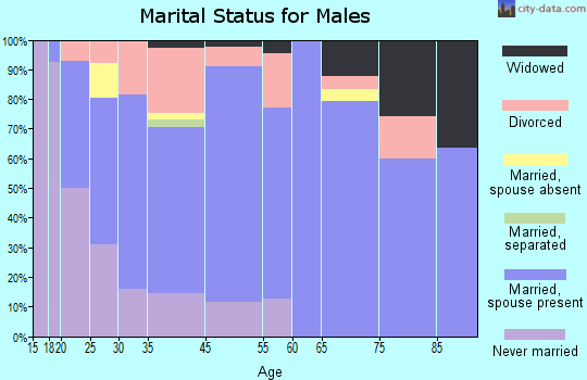Beaver Dam marital status for males