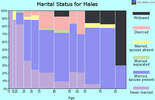 Bellevue marital status for males