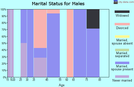 Booneville marital status for males
