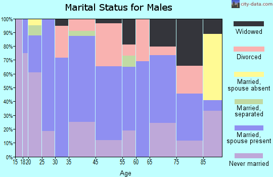 Brodhead marital status for males