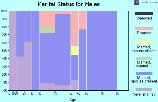 Brooks marital status for males