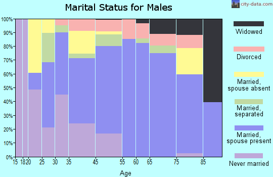 Clinton marital status for males