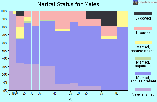 Camp Verde marital status for males