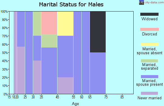 Columbus marital status for males