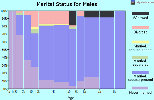 Elsmere marital status for males