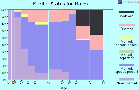Fairdale marital status for males