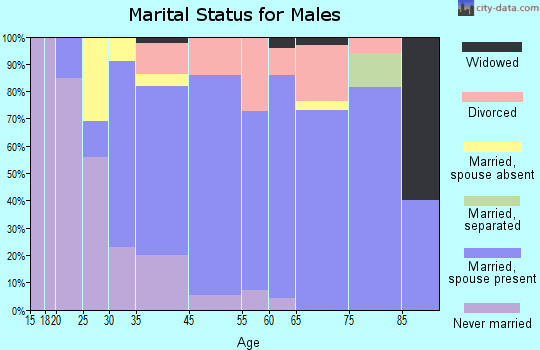 Cave Creek marital status for males