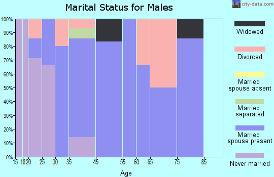 Glencoe marital status for males