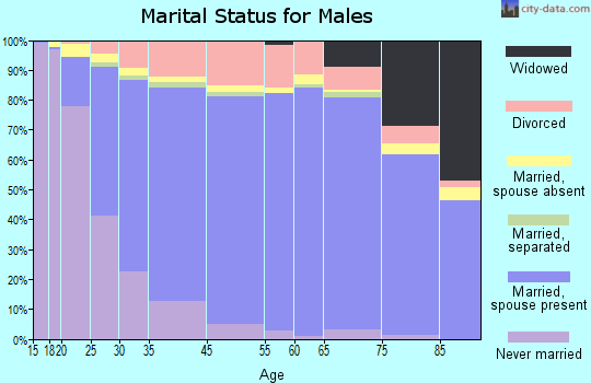 Chandler marital status for males