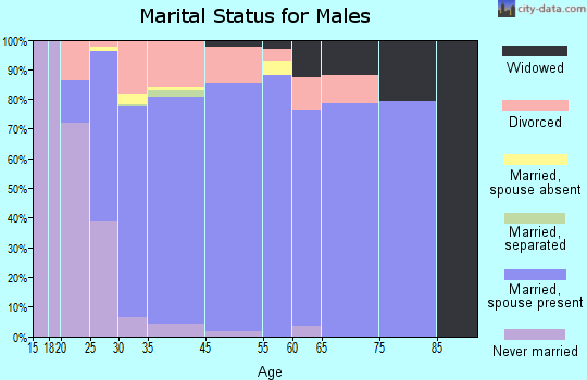 Hillview marital status for males