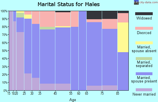 Chino Valley marital status for males