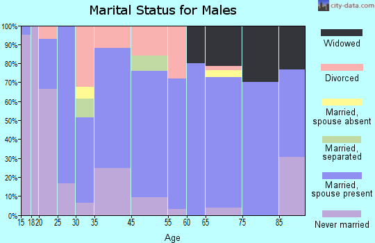Irvington marital status for males