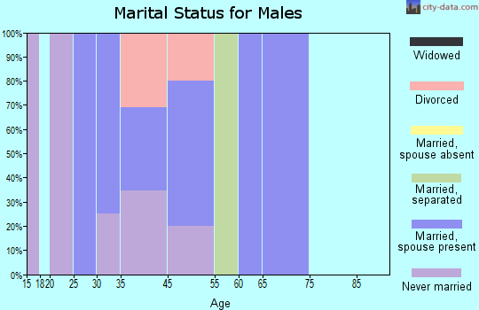 LaFayette marital status for males