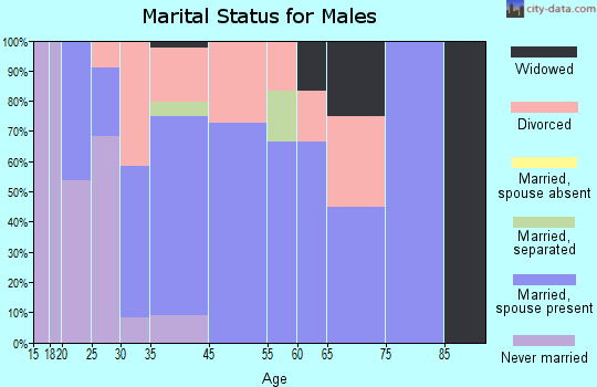 Lone Oak marital status for males