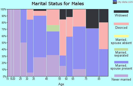 Martin marital status for males