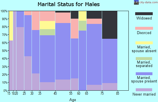 Millersburg marital status for males
