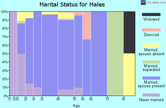 Colorado City marital status for males