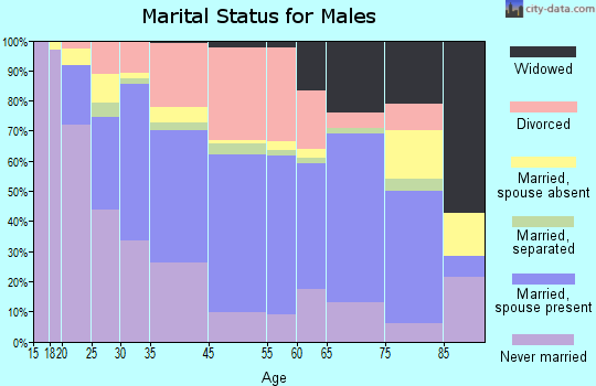 Newport marital status for males