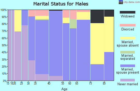 Northfield marital status for males