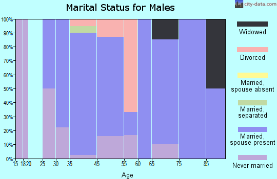 Norwood marital status for males
