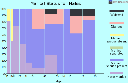 Cornville marital status for males