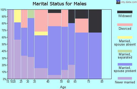 Park City marital status for males