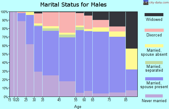 St. Matthews marital status for males