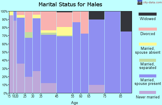 Shepherdsville marital status for males