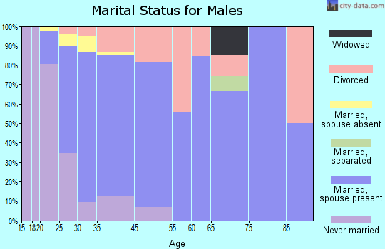 Simpsonville marital status for males