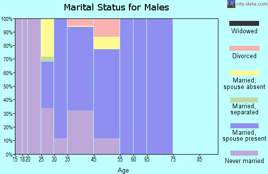 Dilkon marital status for males