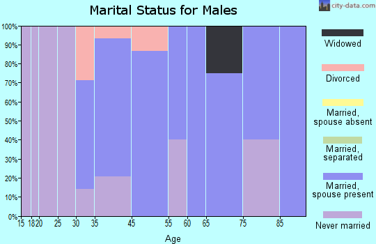Strathmoor Manor marital status for males