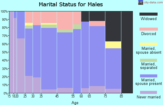 Williamstown marital status for males