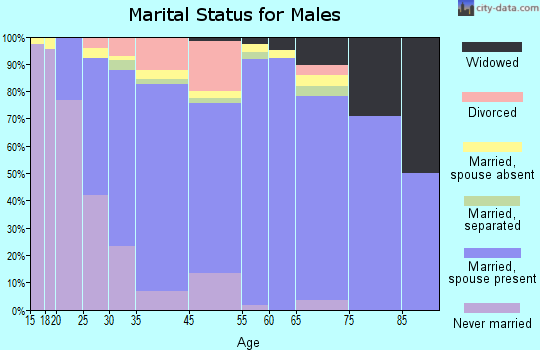 Belle Chasse marital status for males