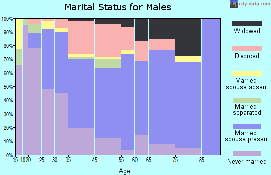 Bridge City marital status for males