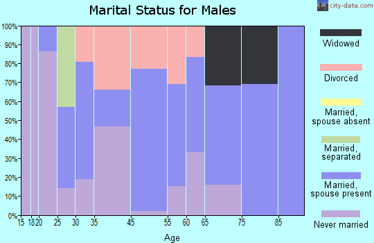 Chatham marital status for males