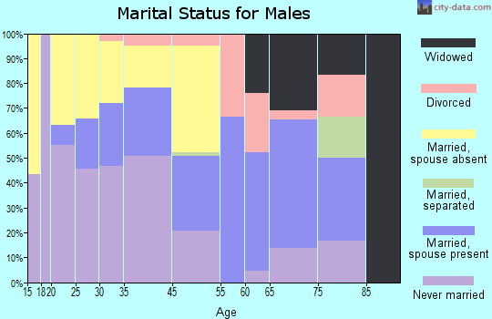 Cheneyville marital status for males
