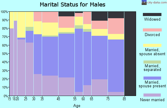 Clinton marital status for males