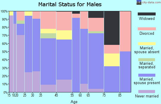 Grand Isle marital status for males