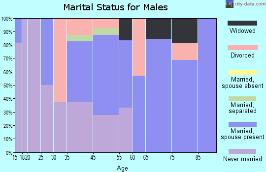 Hosston marital status for males