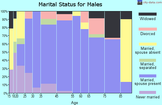 Jena marital status for males
