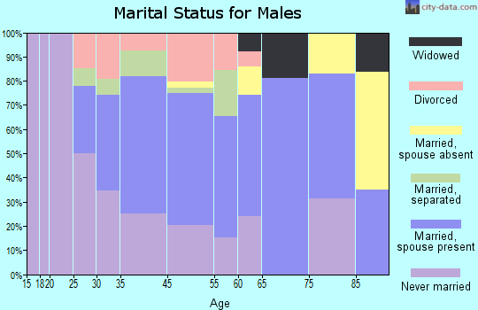 Jonesville marital status for males