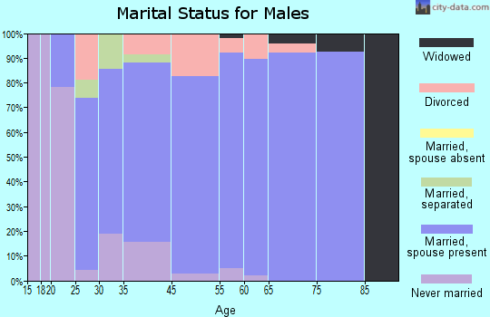 Gold Camp marital status for males
