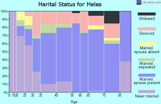 Golden Valley marital status for males