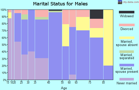 Merryville marital status for males