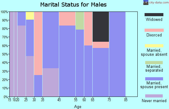 Plaucheville marital status for males