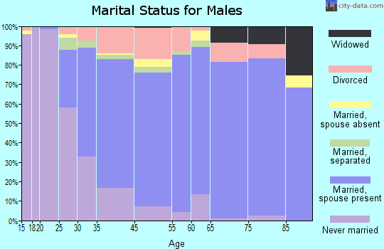 River Ridge marital status for males