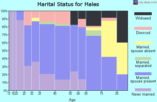Simmesport marital status for males