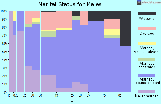 Springhill marital status for males