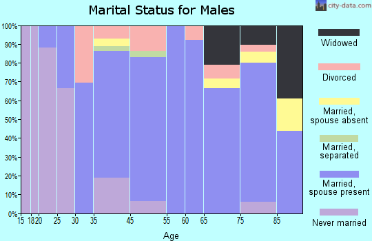 Camden marital status for males