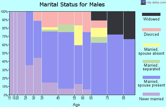 Dover-Foxcroft marital status for males